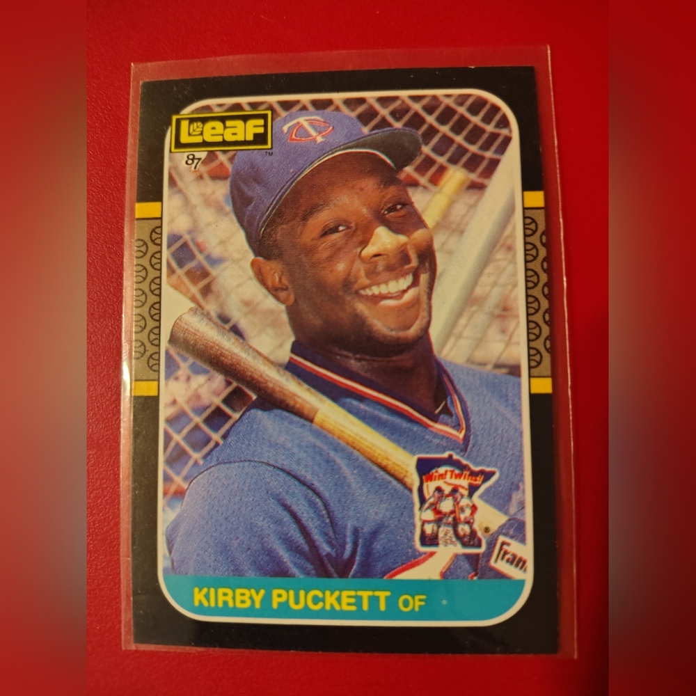 Kirby Puckett 1987 Leaf #56 Minnesota Twins Baseball Card
